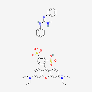 molecular formula C27H30N2O7S2.C13H13N3<br>C40H43N5O7S2 B12734636 Einecs 282-436-3 CAS No. 84196-26-9