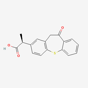 molecular formula C17H14O3S B12734646 (S)-Zaltoprofen CAS No. 89482-01-9