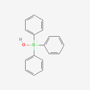 molecular formula C18H16BO- B12734663 Hydroxy(triphenyl)borate(1-) CAS No. 40905-43-9