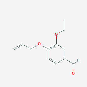 molecular formula C12H14O3 B1273468 4-(烯丙氧基)-3-乙氧基苯甲醛 CAS No. 225939-36-6