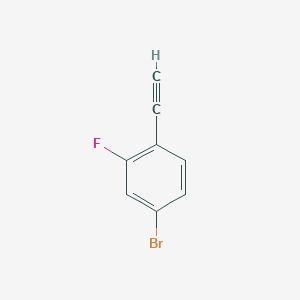 molecular formula C8H4BrF B1273471 4-Bromo-1-ethynyl-2-fluorobenzene CAS No. 302912-33-0
