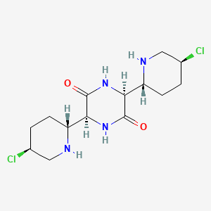 molecular formula C14H22Cl2N4O2 B12734763 Antibiotic 593A CAS No. 41871-93-6