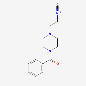 molecular formula C14H17N3O B1273479 1-Benzoyl-4-(2-isocyanoethyl)piperazine 