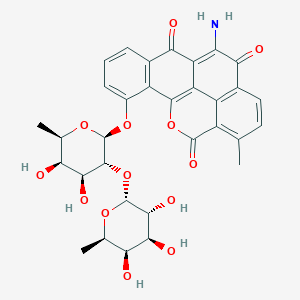 molecular formula C32H31NO13 B127348 Chrymutasin B CAS No. 155213-41-5