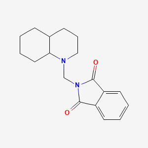 molecular formula C18H22N2O2 B12734861 N-((Octahydro-1(2H)-quinolyl)methyl)phthalimide CAS No. 94263-01-1