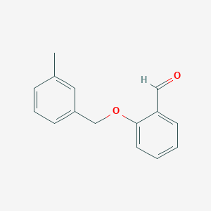 molecular formula C15H14O2 B1273487 2-[(3-甲基苄基)氧基]苯甲醛 CAS No. 351984-86-6