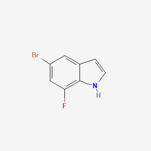 molecular formula C8H5BrFN B1273488 5-bromo-7-fluoro-1H-indole CAS No. 883500-73-0