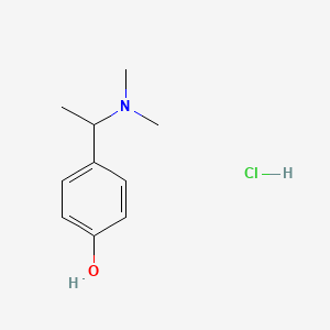 molecular formula C10H16ClNO B12734888 Dimethyl-alpha-(4-hydroxyphenyl)ethylamine hydrochloride 