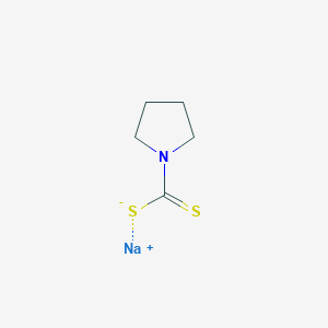 molecular formula C5H9NNaS2 B1273492 Sodium pyrrolidine-1-carbodithioate CAS No. 872-71-9