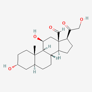 molecular formula C21H32O5 B12734930 3alpha,5alpha-Tetrahydroaldosterone CAS No. 6251-75-8