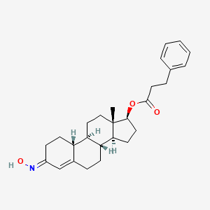 molecular formula C27H35NO3 B12734980 Durabolin oxime, (E)- CAS No. 714964-51-9