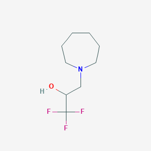 B1273499 3-(Azepan-1-yl)-1,1,1-trifluoropropan-2-ol CAS No. 672952-07-7