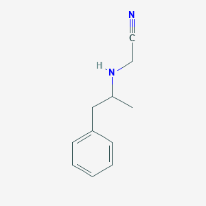 (1-Methyl-2-phenylethylamino)acetonitrile