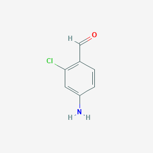 molecular formula C7H6ClNO B1273502 4-Amino-2-chlorobenzaldehyde CAS No. 42460-61-7