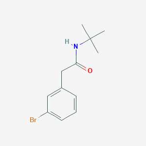 molecular formula C12H16BrNO B1273508 2-(3-Bromophenyl)-N-(tert-butyl)acetamide CAS No. 883801-90-9