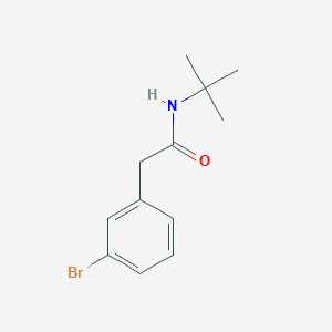 molecular formula C12H16BrNO B1273508 2-(3-溴苯基)-N-叔丁基乙酰胺 CAS No. 883801-90-9