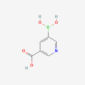 molecular formula C6H6BNO4 B1273509 5-羧基吡啶-3-硼酸 CAS No. 913836-03-0