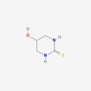 molecular formula C4H8N2OS B1273527 5-Hydroxy-1,3-diazinane-2-thione CAS No. 55107-70-5