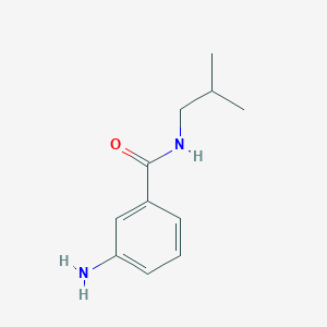 molecular formula C11H16N2O B1273528 3-amino-N-isobutylbenzamide CAS No. 81882-64-6