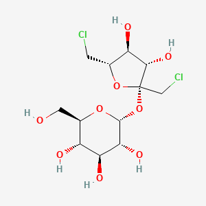 molecular formula C12H20Cl2O9 B12735285 1,6-Dichlorosucrose CAS No. 61854-83-9