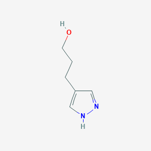 molecular formula C6H10N2O B1273531 3-(1H-pyrazol-4-yl)propan-1-ol CAS No. 60951-21-5