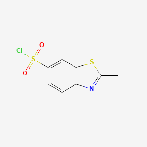 molecular formula C8H6ClNO2S2 B1273534 2-甲基-1,3-苯并噻唑-6-磺酰氯 CAS No. 21431-13-0
