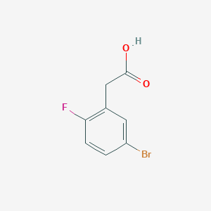 molecular formula C8H6BrFO2 B1273536 5-Bromo-2-fluorophenylacetic acid CAS No. 883514-21-4
