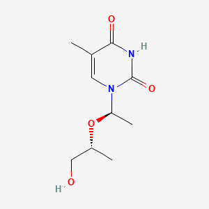 molecular formula C10H16N2O4 B12735398 3'-Dideoxy-2',3'-secothymidine CAS No. 130515-70-7