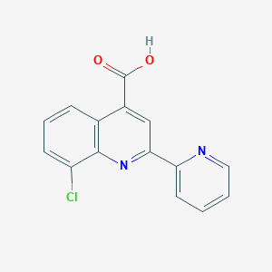 8-Chloro-2-pyridin-2-ylquinoline-4-carboxylic acid