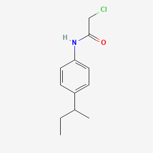 molecular formula C12H16ClNO B1273545 N-[4-(butan-2-yl)phenyl]-2-chloroacetamide CAS No. 20331-26-4