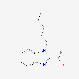 molecular formula C13H16N2O B1273561 1-Pentyl-1H-benzimidazole-2-carbaldehyde CAS No. 610275-04-2
