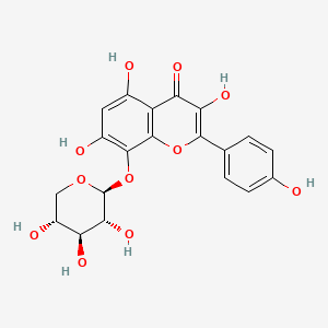 molecular formula C20H18O11 B12735628 Rhodalin CAS No. 54676-60-7