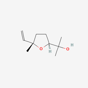 molecular formula C10H18O2 B12735652 trans-Linalool oxide CAS No. 11063-78-8