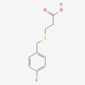 molecular formula C10H11FO2S B1273577 3-[(4-Fluorobenzyl)thio]propanoic acid CAS No. 23912-15-4