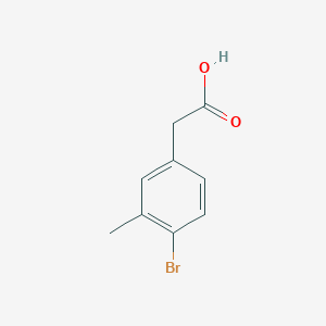 molecular formula C9H9BrO2 B1273578 2-(4-Bromo-3-methylphenyl)acetic acid CAS No. 215949-57-8