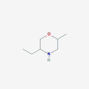 molecular formula C7H15NO B1273580 5-Ethyl-2-methylmorpholine CAS No. 743444-85-1