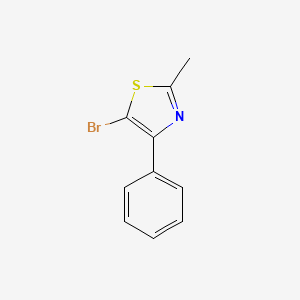 molecular formula C10H8BrNS B1273581 5-Bromo-2-methyl-4-phenyl-1,3-thiazole CAS No. 78502-81-5