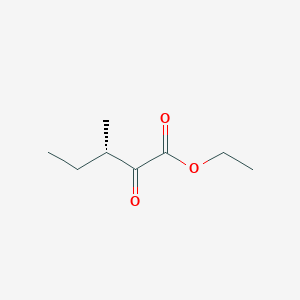 molecular formula C8H14O3 B12735909 Ethyl 3-methyl-2-oxopentanoate, (+)- CAS No. 226414-39-7