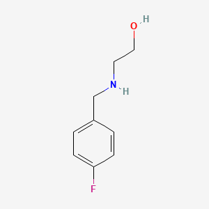 molecular formula C9H12FNO B1273592 2-((4-Fluorobenzyl)amino)ethanol CAS No. 22116-33-2
