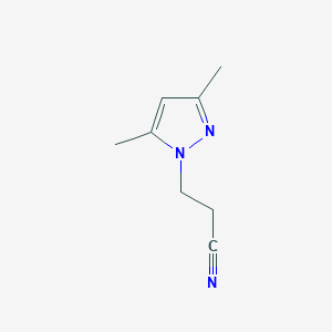 molecular formula C8H11N3 B1273602 3-(3,5-dimethyl-1H-pyrazol-1-yl)propanenitrile CAS No. 5589-97-9