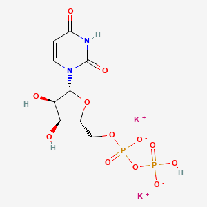 molecular formula C9H12K2N2O12P2 B12736020 Uridine phosphate dipotassium CAS No. 97635-35-3