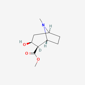 molecular formula C10H17NO3 B12736081 Ecgonine-2-d methyl ester CAS No. 142796-68-7