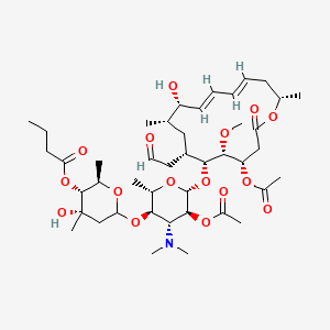 molecular formula C43H69NO16 B12736084 Acetyl kitasamycin CAS No. 71251-30-4
