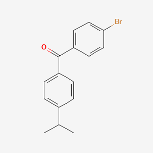 molecular formula C16H15BrO B1273609 4-Bromo-4'-iso-propylbenzophenone CAS No. 91404-24-9