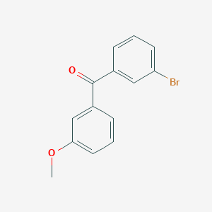 molecular formula C14H11BrO2 B1273610 3-Bromo-3'-methoxybenzophenone CAS No. 750633-66-0