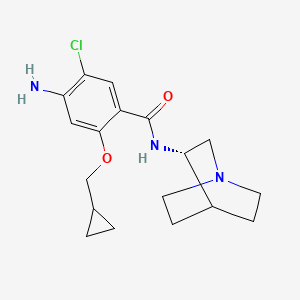 molecular formula C18H24ClN3O2 B12736253 Pancopride CAS No. 137765-22-1