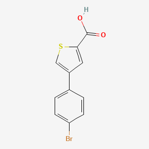 molecular formula C11H7BrO2S B1273626 4-(4-bromophenyl)thiophene-2-carboxylic Acid CAS No. 26145-14-2
