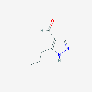 molecular formula C7H10N2O B1273629 3-Propyl-1H-Pyrazole-4-Carbaldehyde CAS No. 681260-23-1