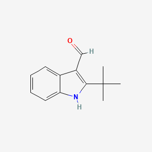 molecular formula C13H15NO B1273631 2-tert-butyl-1H-indole-3-carbaldehyde CAS No. 29957-81-1