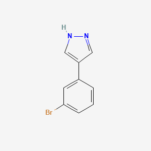 molecular formula C9H7BrN2 B1273632 4-(3-bromophenyl)-1H-pyrazole CAS No. 916792-28-4